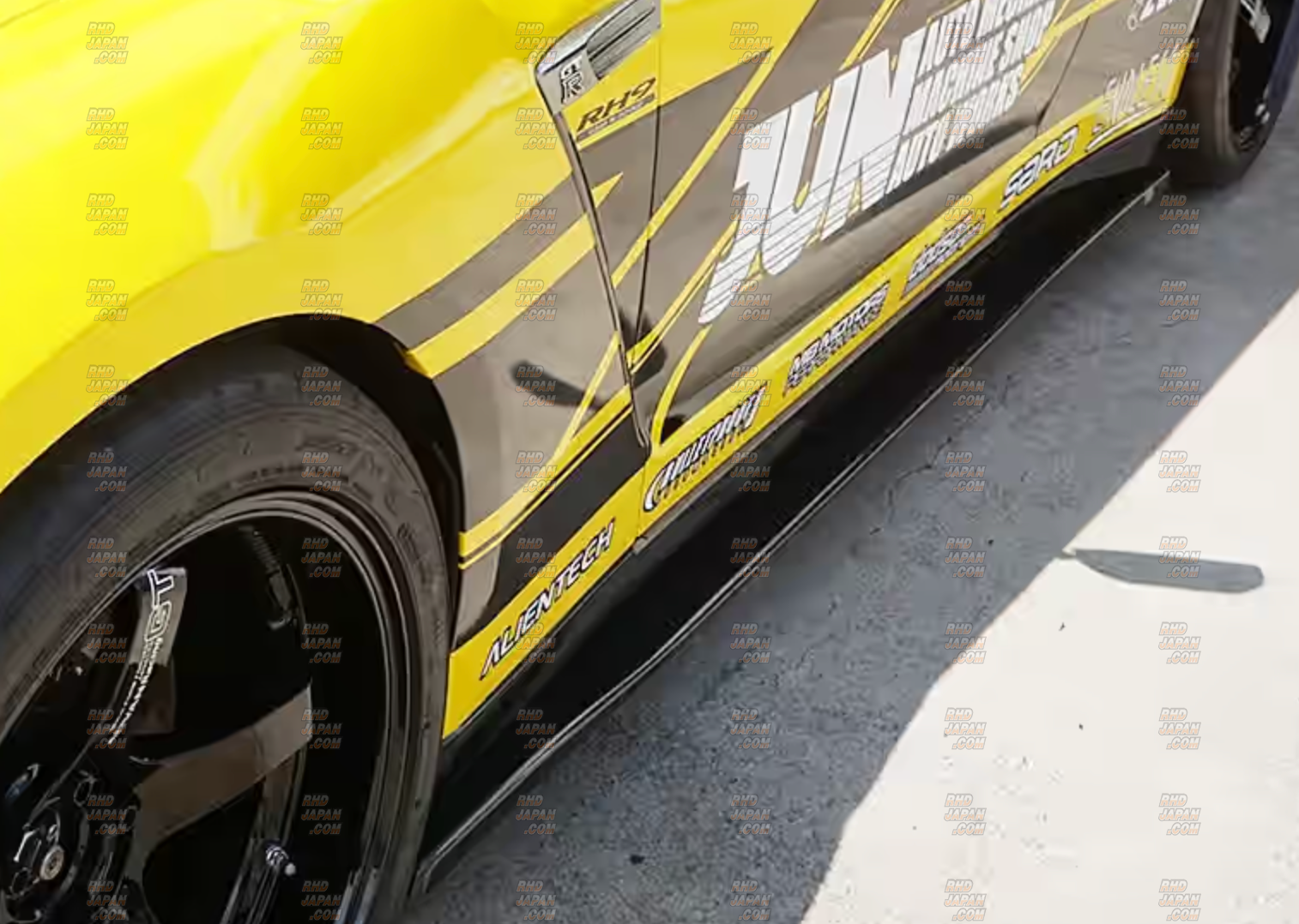 JUN Auto Aero Body Kit Side Step Diffuser Set FRP - GT-R R35 ~MY17